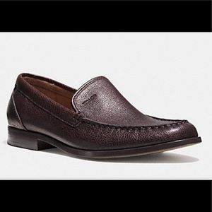 Coach Thomas Mudstone Leather Loafers-Q6126.